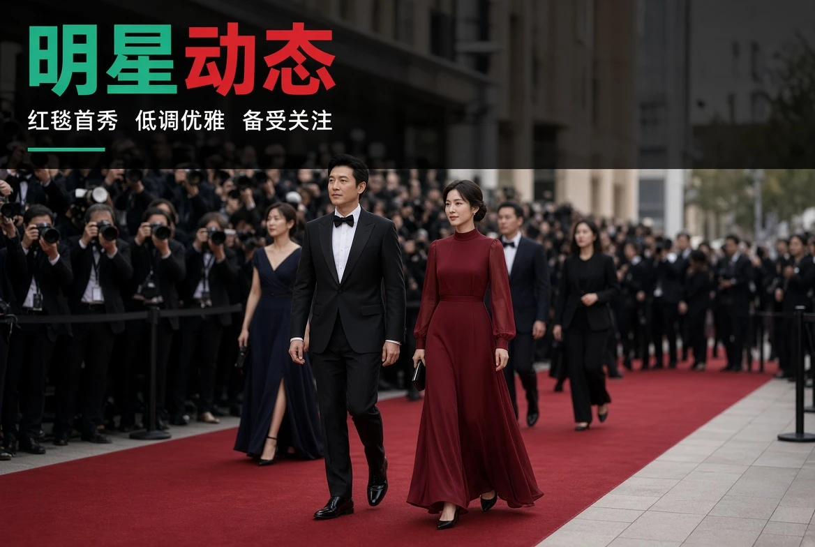 明星公开舞台与活动主题画面